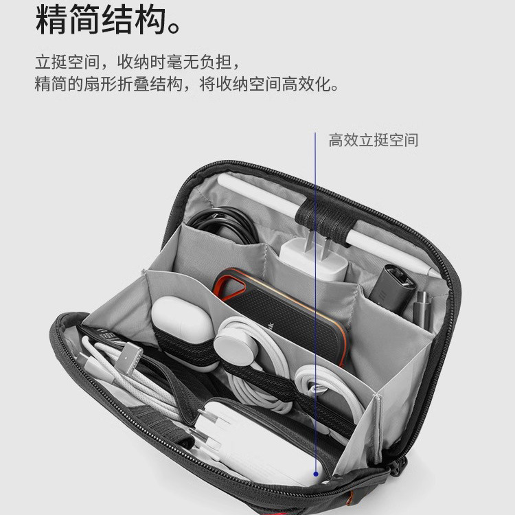 新品数码收纳包防水户外旅行数据线多功能包充电线硬盘数码配件