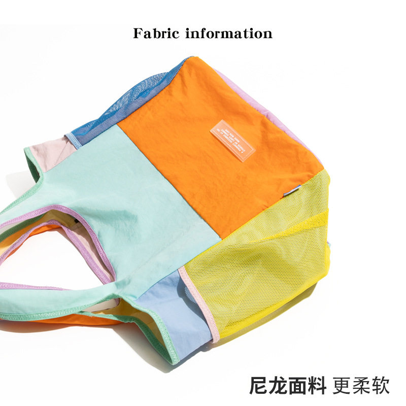 新品CKKUI多巴胺托特包新加坡小众设计帆布包轻便可折叠环保