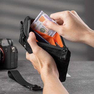 新品亚马逊新款xpac护照包大容量拉链钱包男士手拿包多功能工具