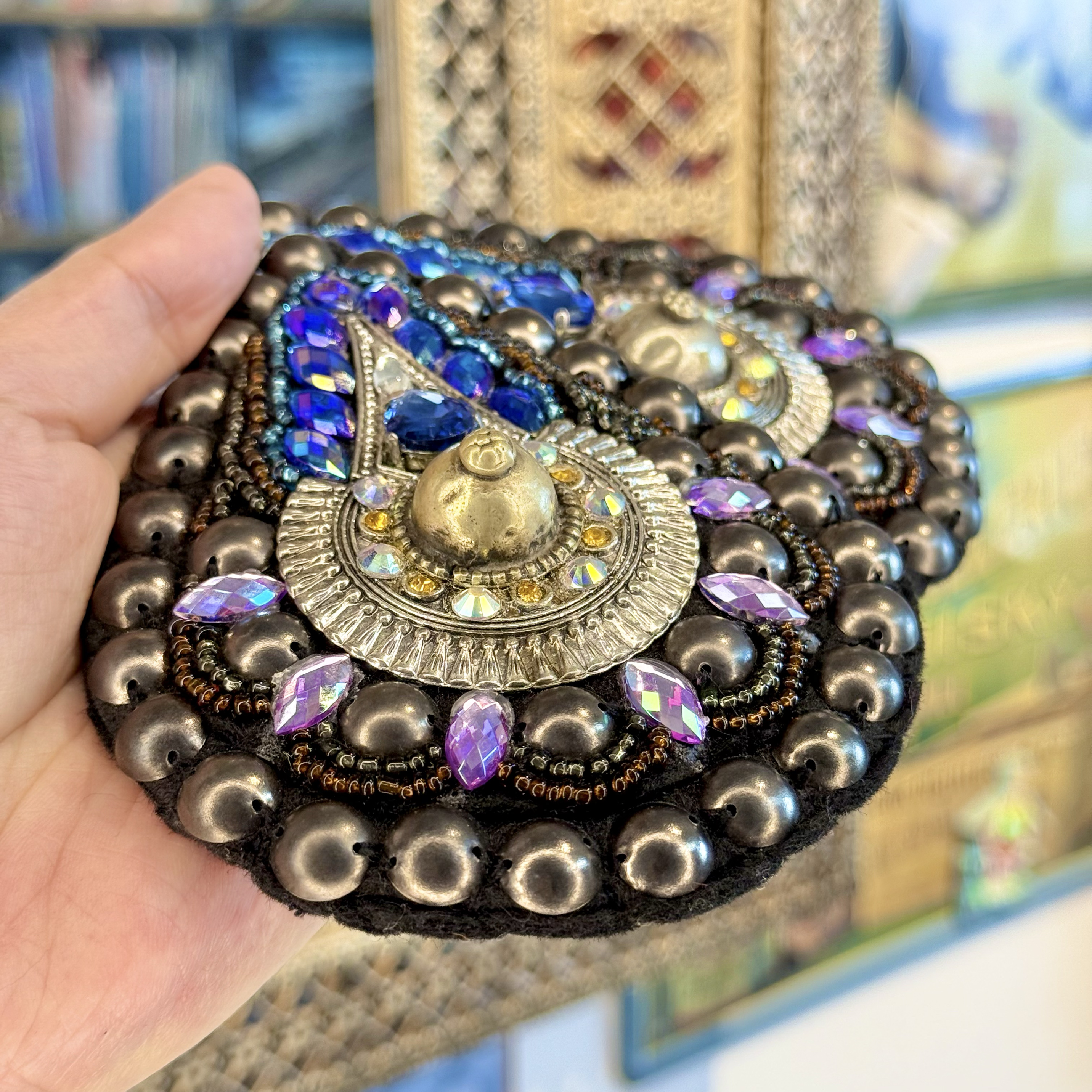 异域部落邦原创设计手工制作水滴型复古太阳盘部落融合肚皮舞配件