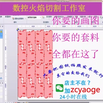 CAD画图 下料 txt等离子排版 数控火焰切割 CNC编程  ProNest套料