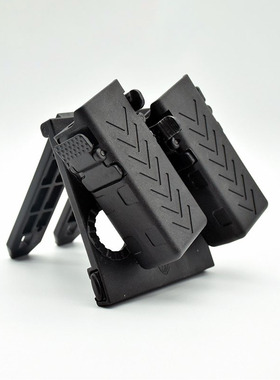 92改塑钢战术快拔g17单双排弹匣腰套通用64式77弹夹套1911电手套