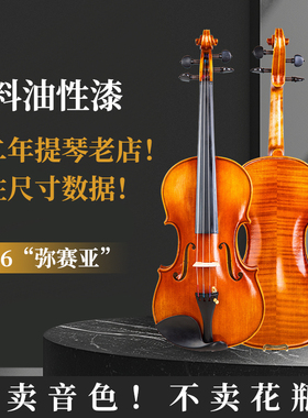 梵阿玲V106油性漆进口欧料手工小提琴实木成人专业演奏考级乐器