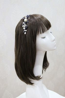 手工百搭甜美系珍珠头箍饰品发卡