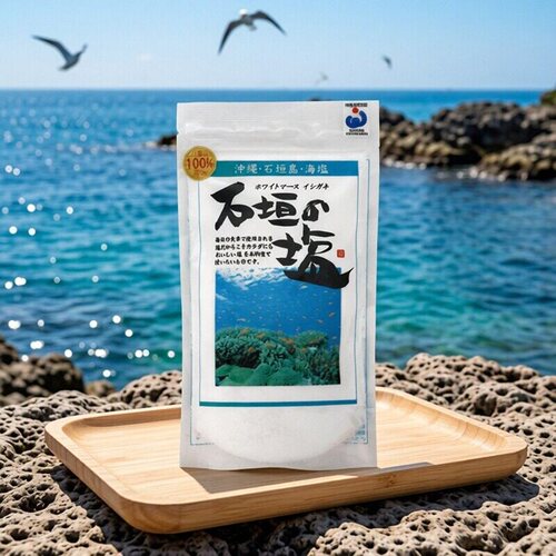 日本蓝区冲绳特产石垣岛海盐2包