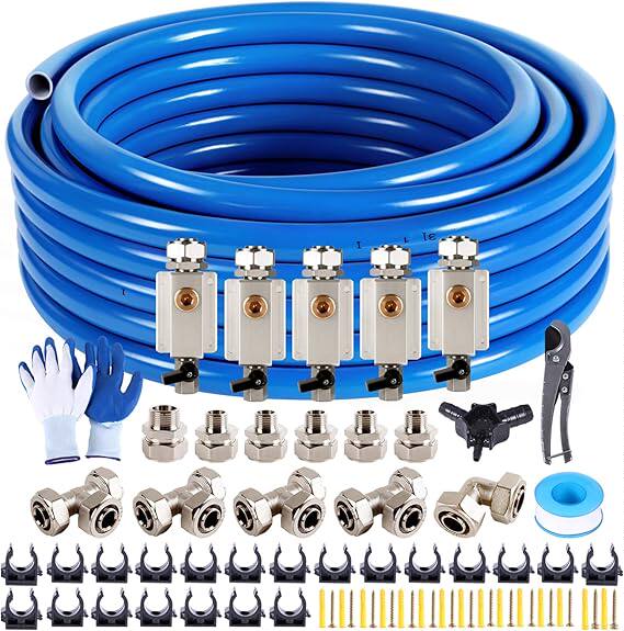 空气管套件3/4HDPE-铝-HDPE空气空压机管套件适用于压缩机配件