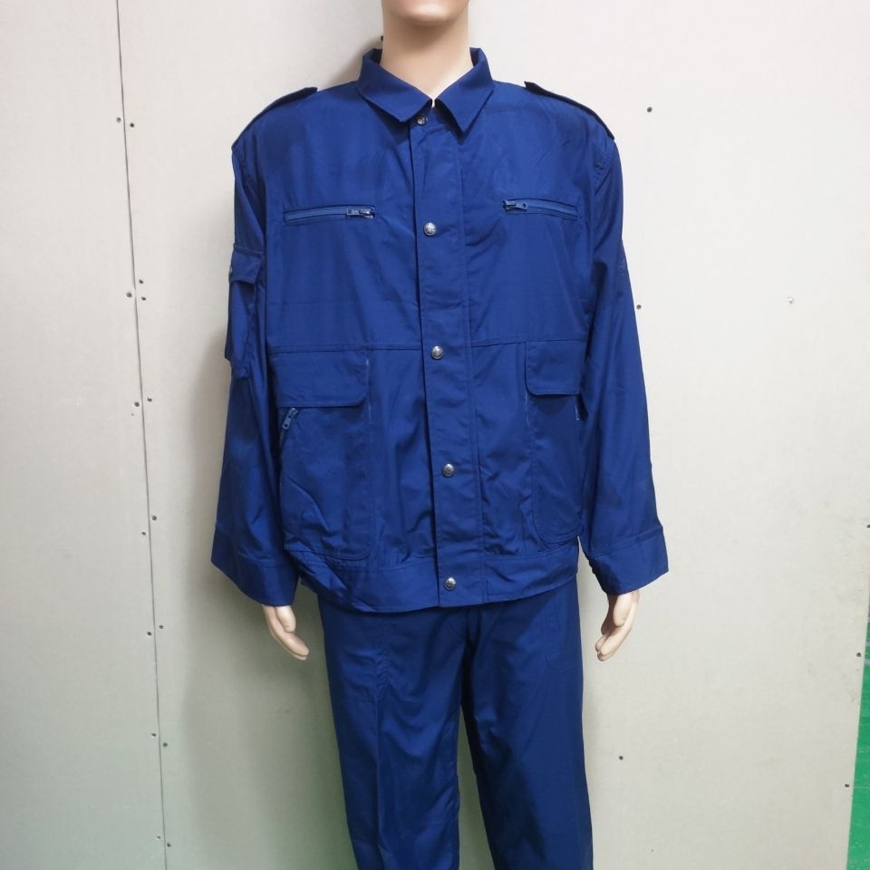 库存老款87海蓝作训服老式的确良