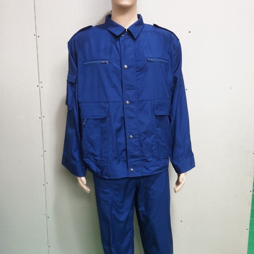 库存老款87海蓝作训服老式的确良