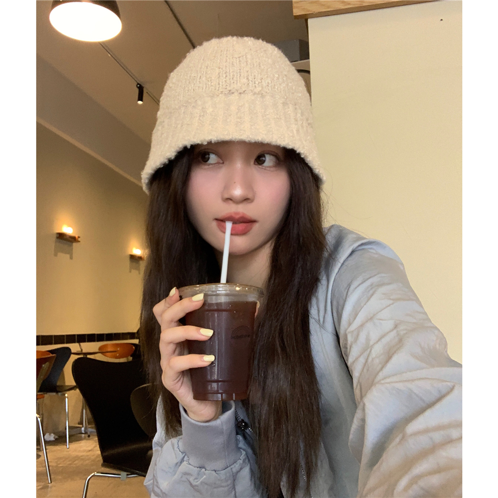 渔夫帽逛街韩系女秋冬羊毛针织