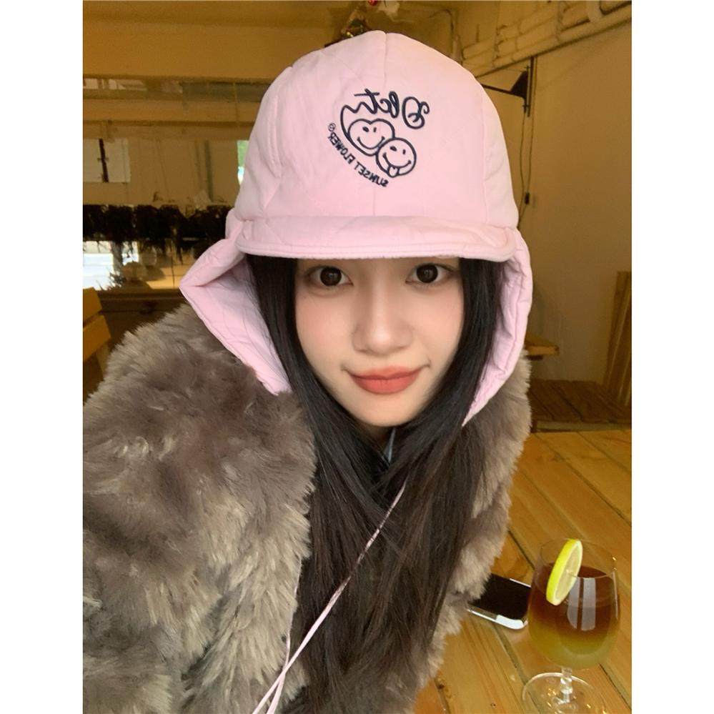 可爱粉色~甜酷字母夹棉滑雪飞行帽女冬季保暖护耳骑行雷锋帽学生,服饰配件/皮带/帽子/围巾,帽子,淘宝优惠券,粉丝福利购,淘宝优惠卷