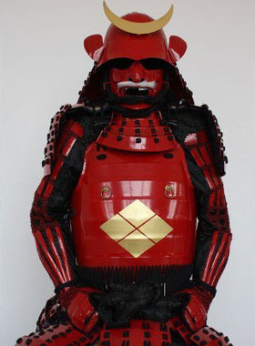 风林悍甲*日本武士盔甲可穿*武田家纹赤备具足*COSPLAY服装KJ-S01