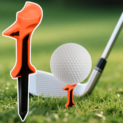 HOW TRUE高尔夫球钉倾斜-10度发球座低阻力球tee软胶限位钉球托梯