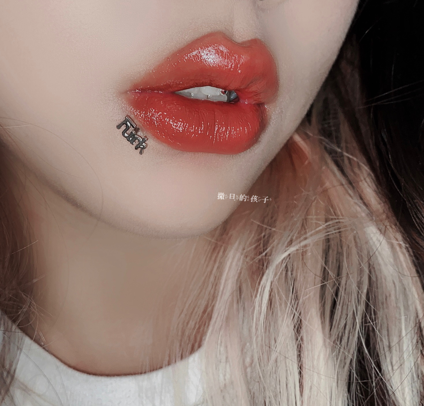 SATANS CHILD F.CK LIP STUDS BABES REPLACEMENT STUD TITANIUM STEEL INTERNAL THREAD EAR BONE STUDS EAR STUDS PIERCING JEWELRY