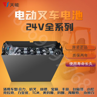 天能电动叉车蓄电池 24V210AH/24V270AH电动堆高车搬运叉车电瓶