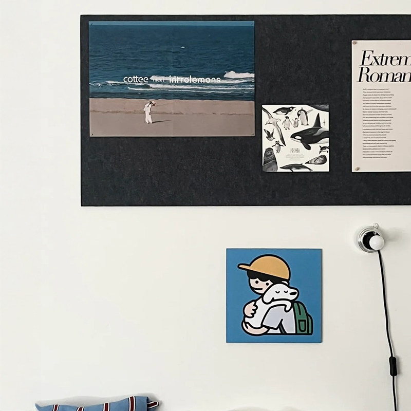 毛毡板毛毡墙贴照片展示墙版相片羊毛粘背景墙板免打孔墙面装饰创意拍立得墙上展示板高级感客厅愿景板软木板,文具电教/文化用品/商务用品,软木板/照片板/毛毡板,淘宝优惠券,粉丝福利购,淘宝优惠卷