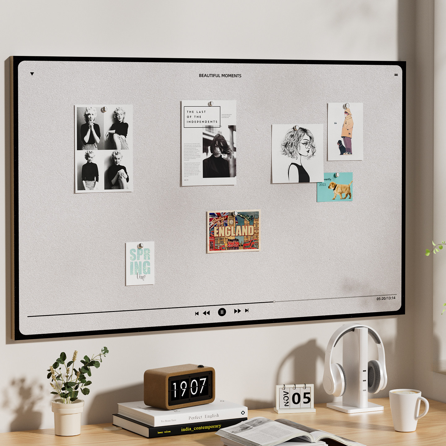 播放器毛毡照片墙毛毡墙贴软木板相片照片展示墙创意相簿墙背景板,文具电教/文化用品/商务用品,软木板/照片板/毛毡板,淘宝优惠券,粉丝福利购,淘宝优惠卷