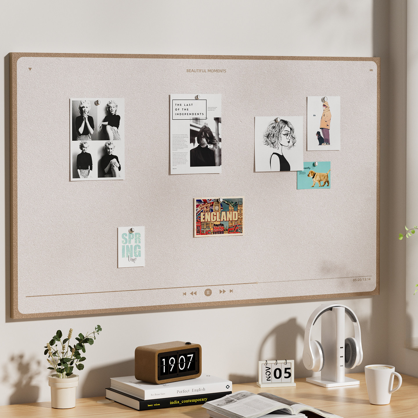 播放器毛毡照片墙毛毡墙贴软木板相片照片展示墙创意相簿墙背景板,文具电教/文化用品/商务用品,软木板/照片板/毛毡板,淘宝优惠券,粉丝福利购,淘宝优惠卷