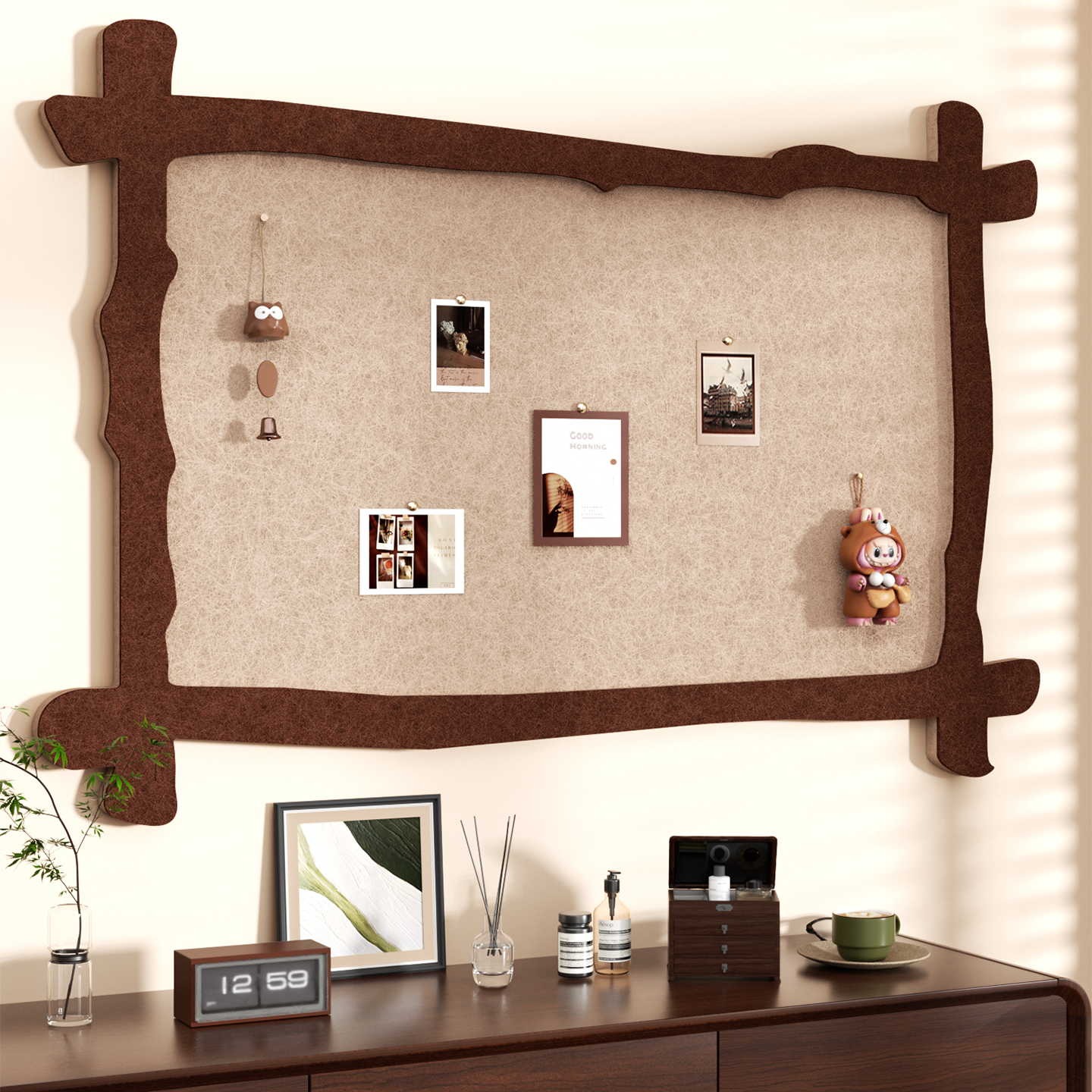 毛毡板照片墙背景板软木板