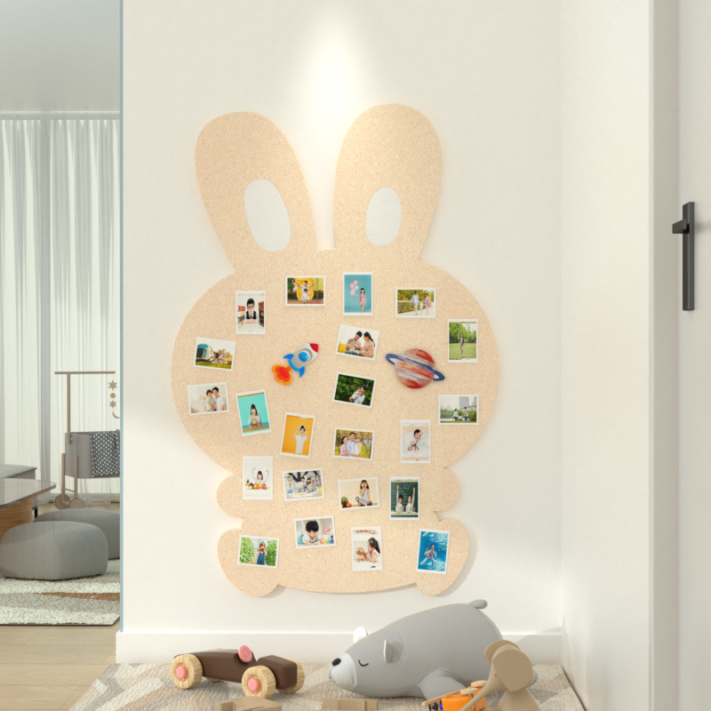 兔子羊毛毡墙贴照片墙背景板毛毡板软木板展示墙装饰创意荣誉墙墙面作品展示毛粘板高级感拍立得记事板相片墙,文具电教/文化用品/商务用品,记事板/留言板,淘宝优惠券,粉丝福利购,淘宝优惠卷