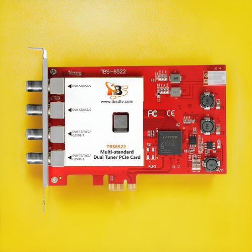 TBS6522H Multi-Standard Quad (2SAT+ 2Ter) Tuner PCI-E接收卡