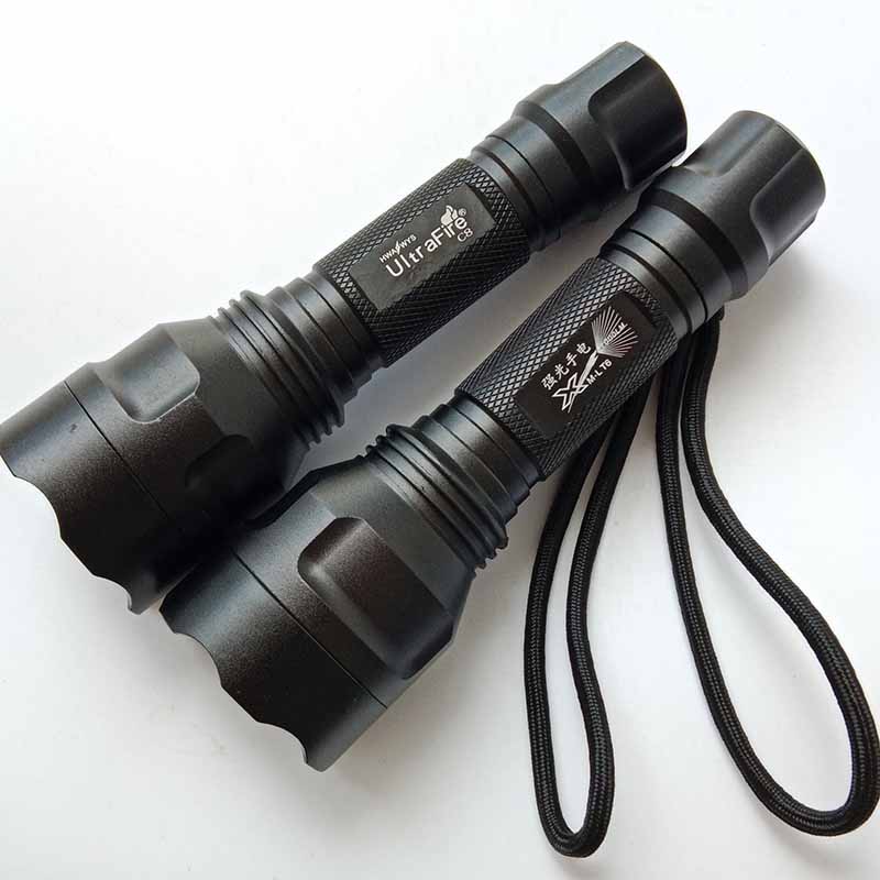 经典C8强光手电筒T6款18650充电户外照明防水远射家用铝合金电筒