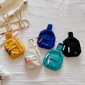 儿童胸包小男孩旅行小背包运动风女孩斜挎包时尚 帅气男童零钱包潮