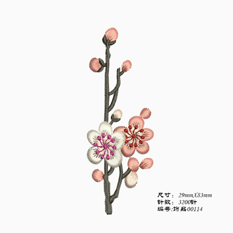 唐装汉服设计素材家用绣花机