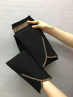 自然腰休闲百搭九分裤