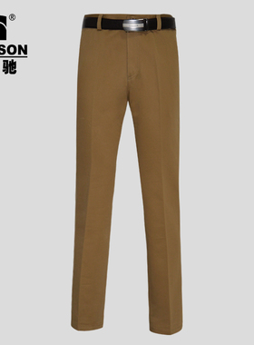 高驰服饰秋冬季厚款保暖纯棉休闲裤中年男士百搭商务直筒宽松长裤