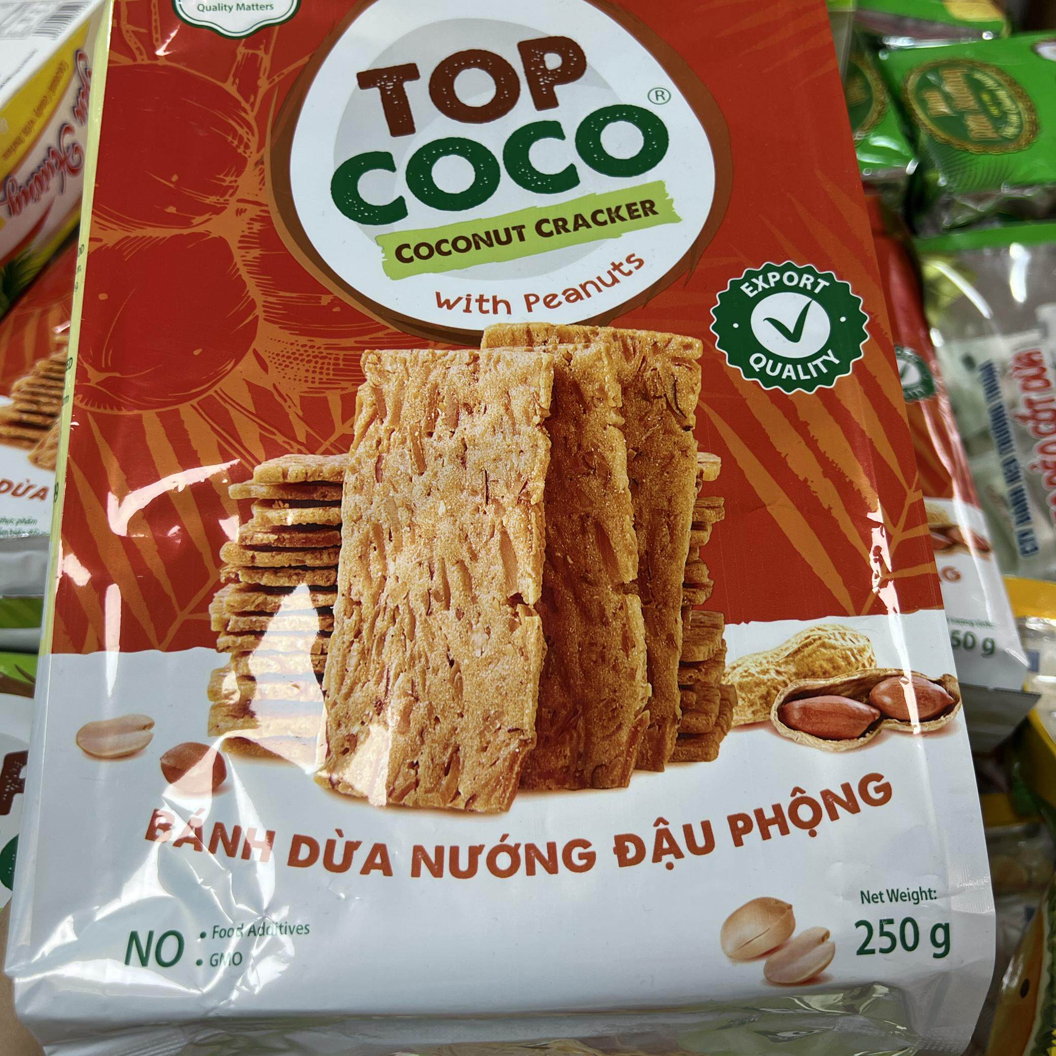 越南原味椰子脆片花生椰子脆片饼干210克(18小包）一包包邮