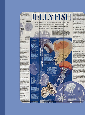 创意水母报纸2021/20/19新款ipad适用air4/3/2气囊保护套10.2/9.7寸平板2018笔槽pro11三折mini4/5苹果123壳6