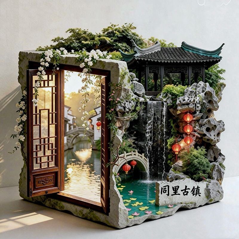 【同里古镇】金属浮雕地标景区文创合金磁吸装饰旅游纪念冰箱贴