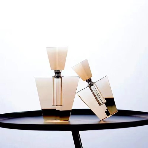 浦江精油瓶小空瓶定制3ml琥珀色菱形香水分装瓶高档1ml样板间空瓶