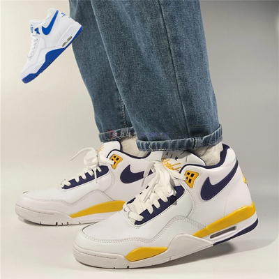 耐克男子gaobang高帮湖人篮球鞋