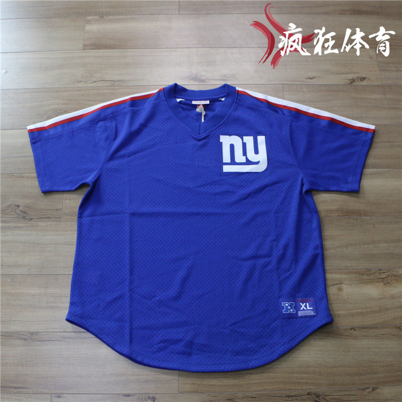 MITCHELL&NESS MN NFL 아메리칸 풋볼 리그 레트로 자수 메시 반소매 티셔츠