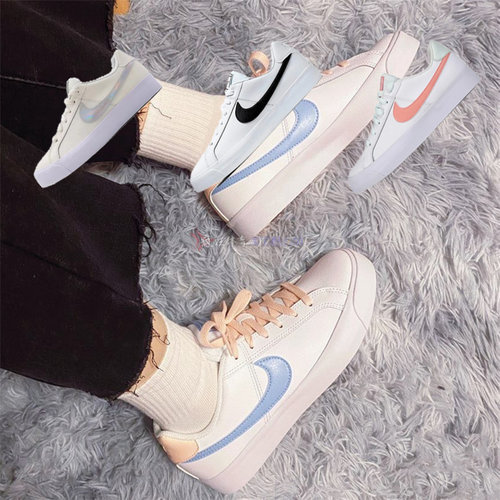 滑板鞋耐克复古系带男女低帮低帮