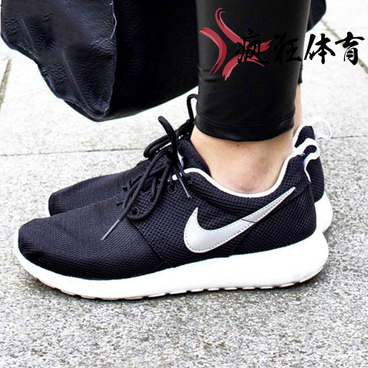 NIKE Roshe One（GS）耐克黑白奥利奥女子休闲运动跑鞋599728-021