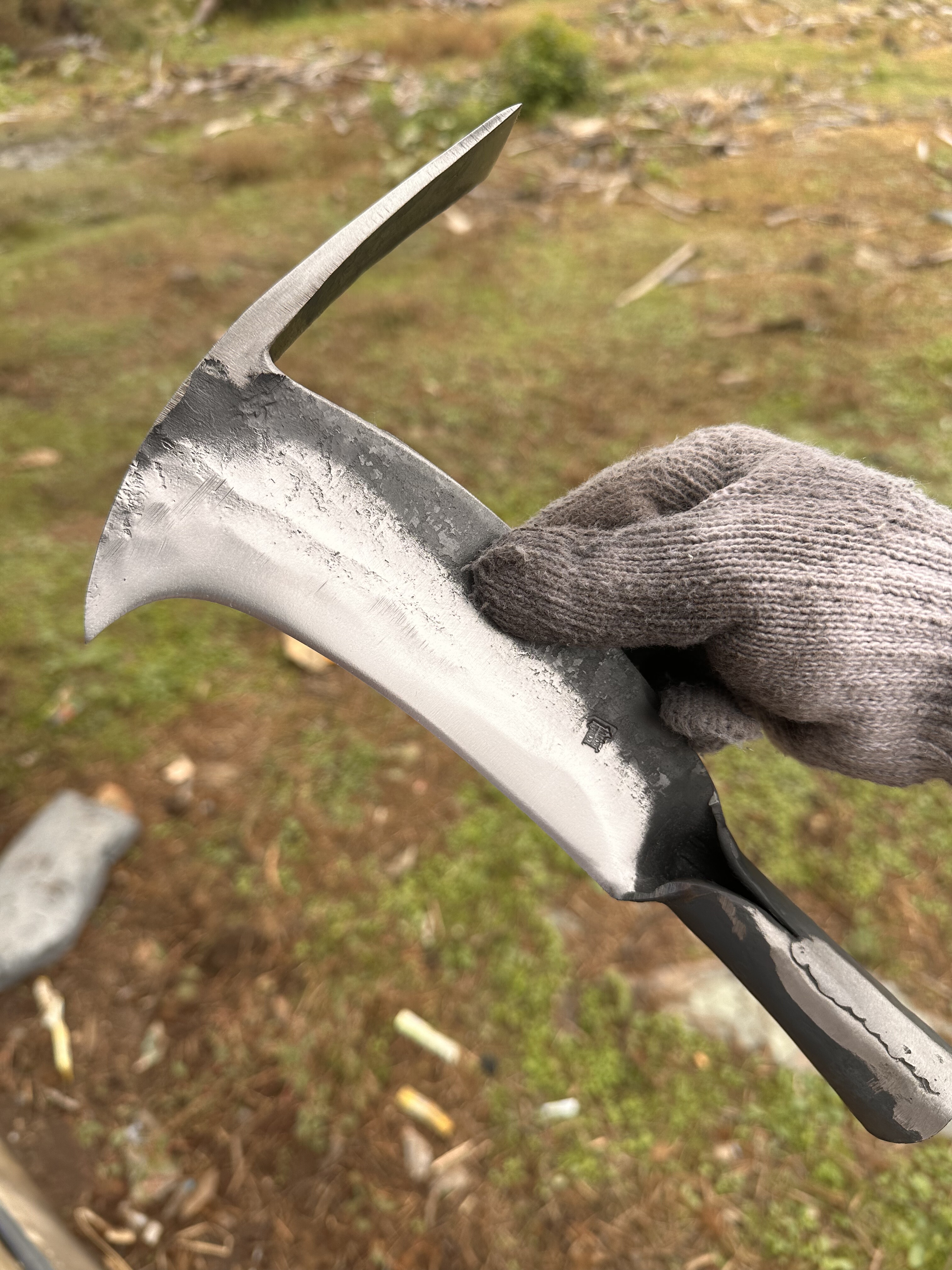 雷氏纯手工精工锻打凤凰刀鸟刀一体无焊接锻打能砍挖户外上山柴刀