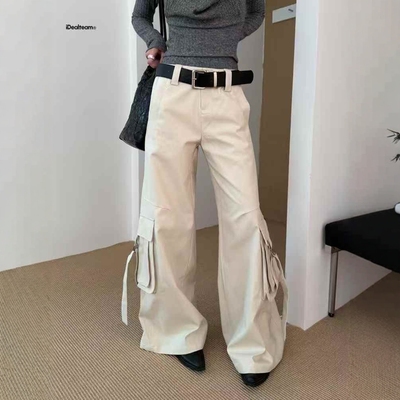 美式复古百搭休闲工装裤女秋