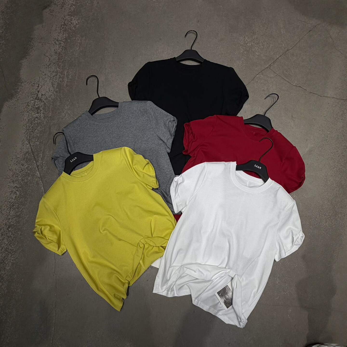 LIAN里安2026春夏新款韩版休闲简约纯色圆领套头百搭短袖T恤上衣