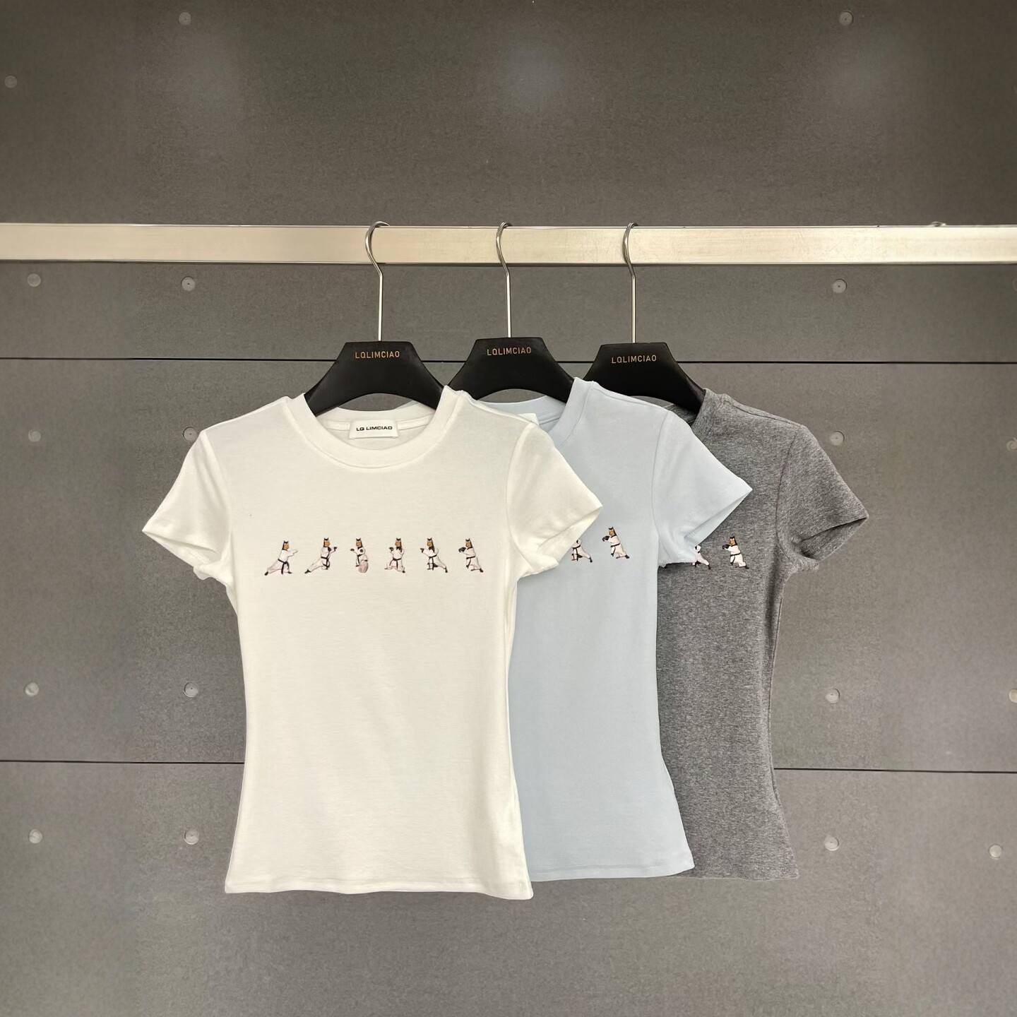 2026春夏新款韩版设计感功夫小马个性印花修身显瘦百搭短袖T恤女