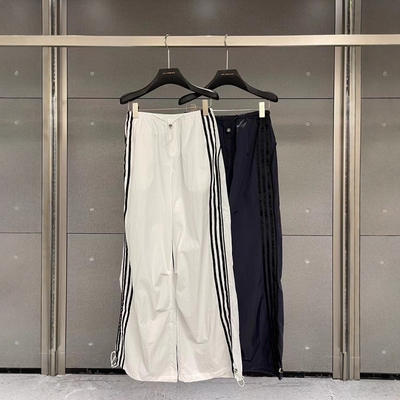 设计感条纹拼接百搭工装休闲裤