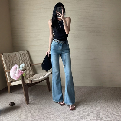 修身显瘦百搭复古休闲牛仔裤