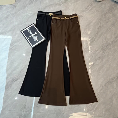 修身显瘦百搭休闲喇叭裤女秋