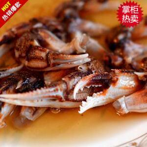 4瓶包邮江浙沪乐清特产华湫津味鲜醉蟹钳500g蟹脚传统蟹脚开罐即