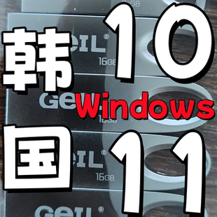 64位 windows 10 原版 纯净 win 11 韩语 韩文 系统iso 安装版u盘