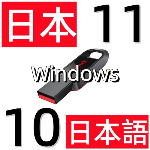 日本日版电脑重装系统 Win11 Win10 日语日文版 纯净安装u盘优盘