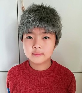 中老年花白假发男 儿童假发短直发寸头蓬松 表演老爷爷 舞台道具