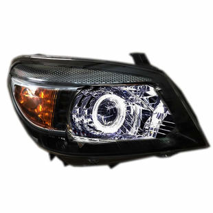 福特Ranger大灯透镜改装 激光撼路者大灯流水天使双光透镜适用于