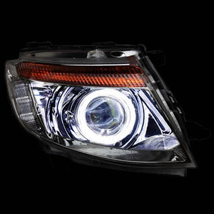 福特Ranger大灯总成改装 激光大灯流水前大灯LED海5双光透镜适用于